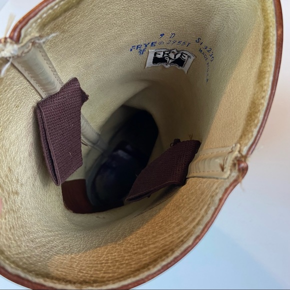 Vintage 70s Frye Size 9 D Womens Campus Pull On Leather Boots - Picture 9 of 14